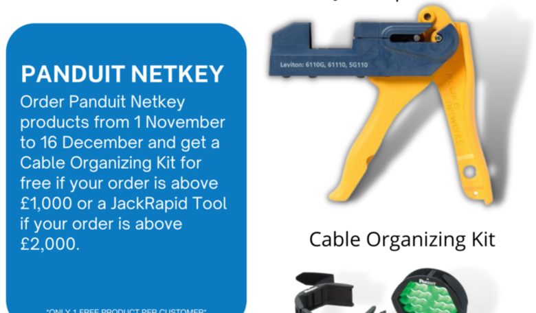 Free Panduit Cable Organizing Kit or JackRapid Tool