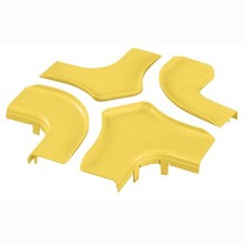 PANDUIT OPTIONAL SPLIT COVER FOR THE FOUR WAY CROSS FITTING FRFWC6X4YL YELLOW