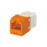 PANDUIT CATEGORY 6, UTP, RJ45, 8-POSITION, 8-WIRE UNIVERSAL MODULE, AVAILABLE IN ORANGE