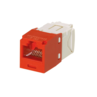 PANDUIT CATEGORY 6, UTP, RJ45, 8-POSITION, 8-WIRE UNIVERSAL MODULE, AVAILABLE IN RED