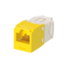 PANDUIT CATEGORY 6, UTP, RJ45, 8-POSITION, 8-WIRE UNIVERSAL MODULE, AVAILABLE IN YELLOW