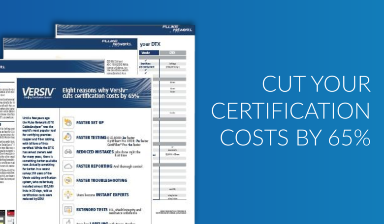 Eight Reasons Why Versiv Cuts Certification Costs by 65% 