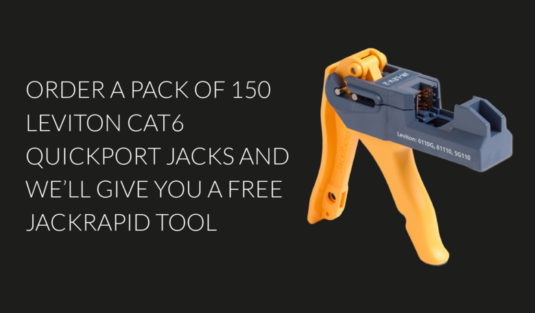 Leviton 61110-JE6 Jacks & FREE JackRapid Tool