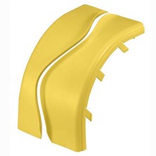 PANDUIT OPTIONAL SPLIT COVER FOR THE OUTSIDE VERTICAL RIGHT ANGLE FITTING FROVRA6X4YL YELLOW