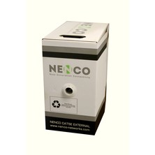 NENCO CAT5E UTP COPPER CABLE 24 AWG PE BLACK 305M BOX - EXTERNAL