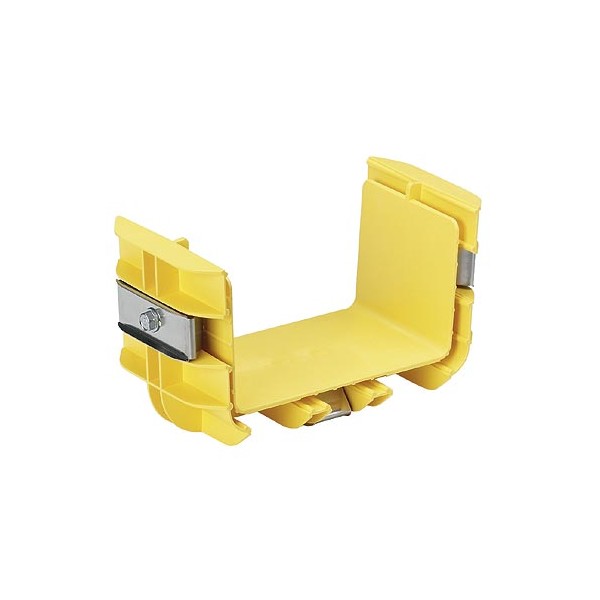 PANDUIT PRE-ASSEMBLED COUPLER QUICKLY JOINS 2 SECTIONS OF CHANNEL AND-OR FITTINGS YELLOW 6 X 4